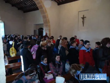 En el interior de la ermita