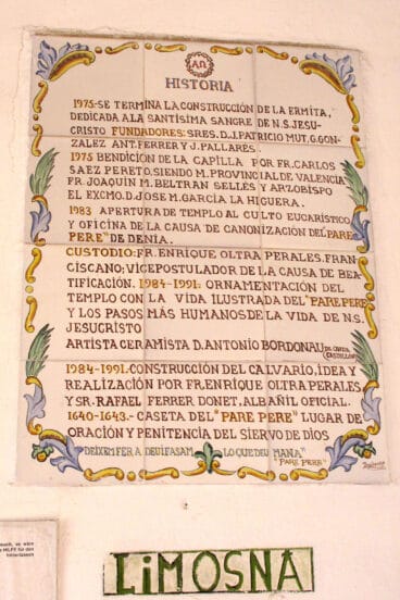 Historia de la Ermita del Pare Pere de Dénia