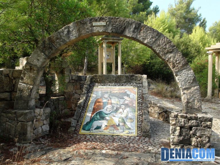 Portal de Belén en el Vía Crucis de la Ermita del Pare Pere de Dénia