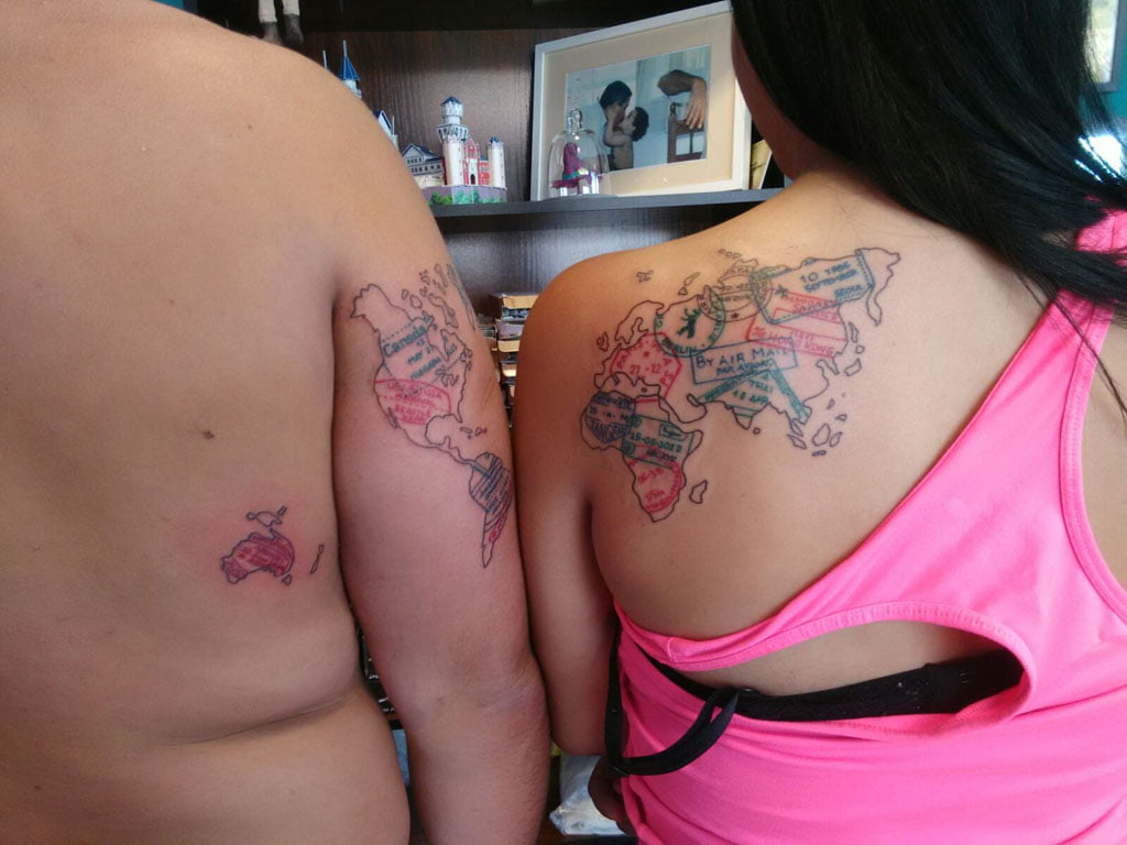 Tatuajes en Dénia – As Meigas Tattoo & Piercing – mapamundi