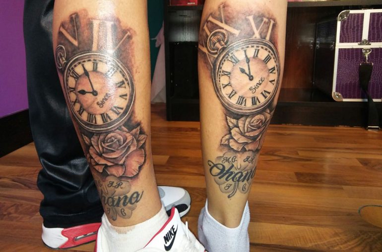 Tatuajes en Dénia - As Meigas Tattoo & Piercing - relojes y rosas