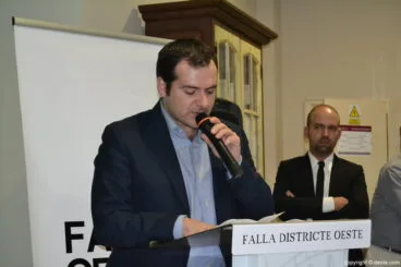 Toni Colomina en el Sopar de Nomenaments del Oeste