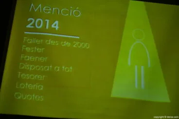 Descripción del fallero que recibió la Mención Especial del Oeste