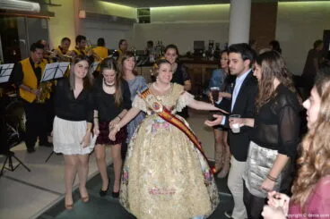 Marta Lledó en la fiesta posterior