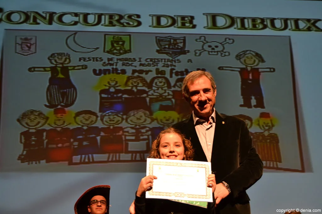 Primer premio de la segunda categoría del concurso de dibujo de Mig Any