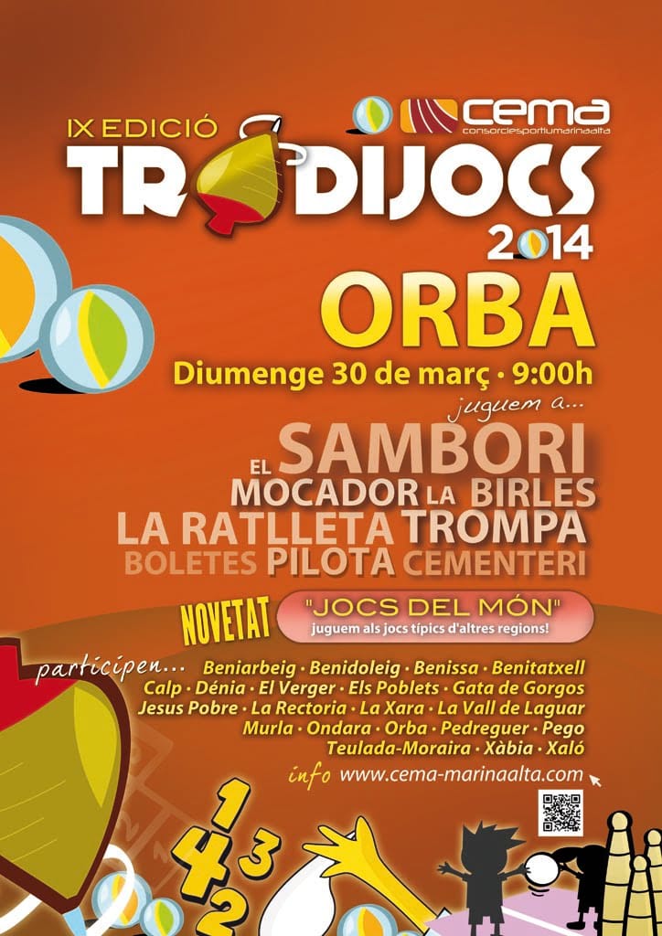 Cartel de los IX Tradijocs de la Marina Alta