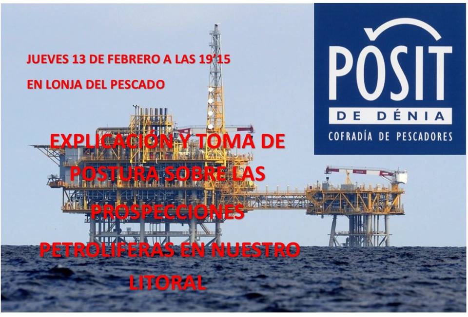 La cofradía de pescadores organiza una charla para hablar sobre las prospecciones petrolíferas en nuestro litoral 1 Charla sobre las prospecciones petrolíferas en el litoral