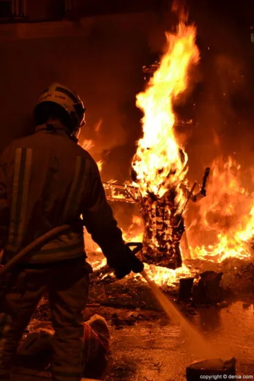 Cremà de las fallas de Dénia