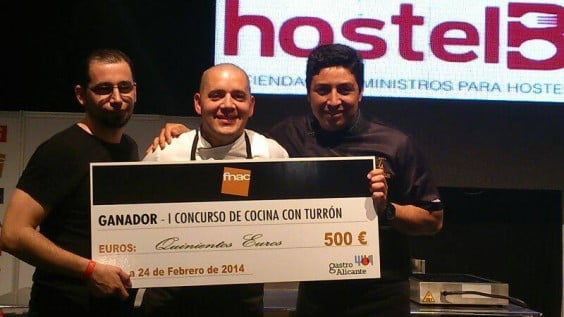 Federico Guajardo gana el I Certamen de alta cocina con turrón