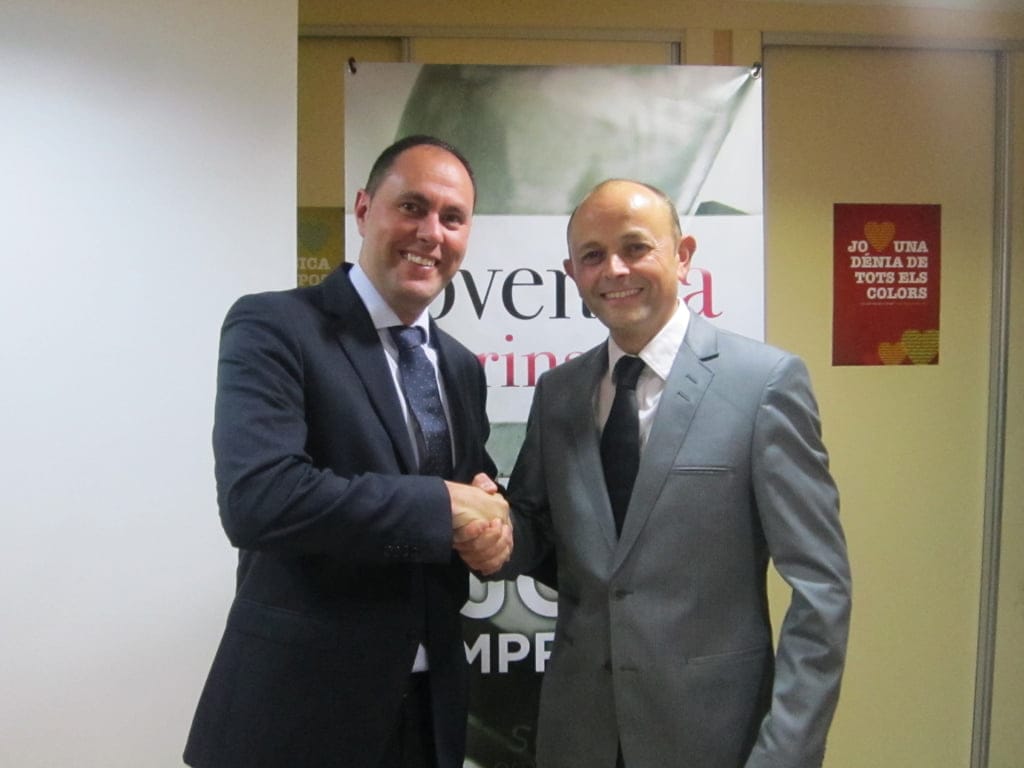 Emilio Sentí es el nuevo presidente de Jovempa Marina Alta 1 Francisco Vives y Emilio Sentí