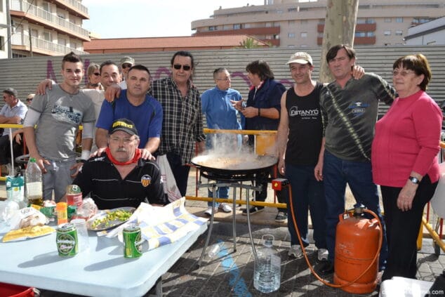 La peña La Vara en el mig Any de fiestas de Dénia