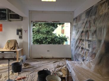 Obreas de renovación en la Biblioteca Municipal de la Marina Alta