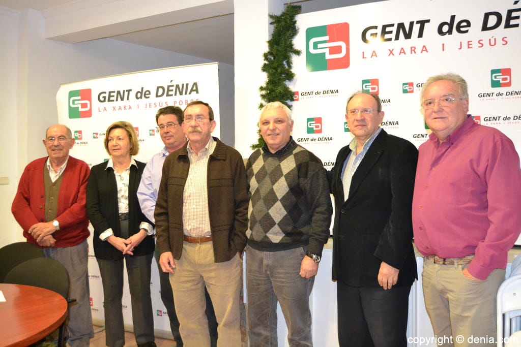 Parte de la ejecutiva de la nueva Gent de Dénia