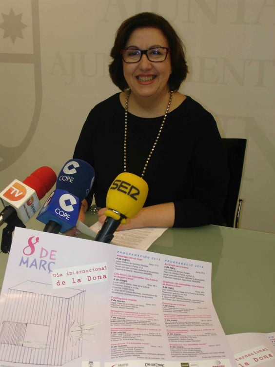 Pepa Sivera presentó los actos del Día de la Mujer en Dénia