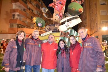Plantà fallas Dénia 2014