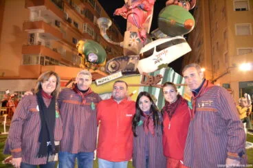Plantà fallas Dénia 2014