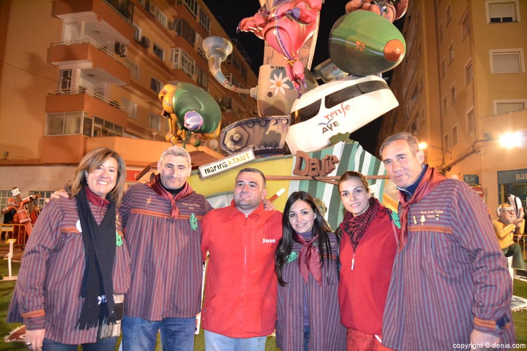 Plantà fallas Dénia 2014