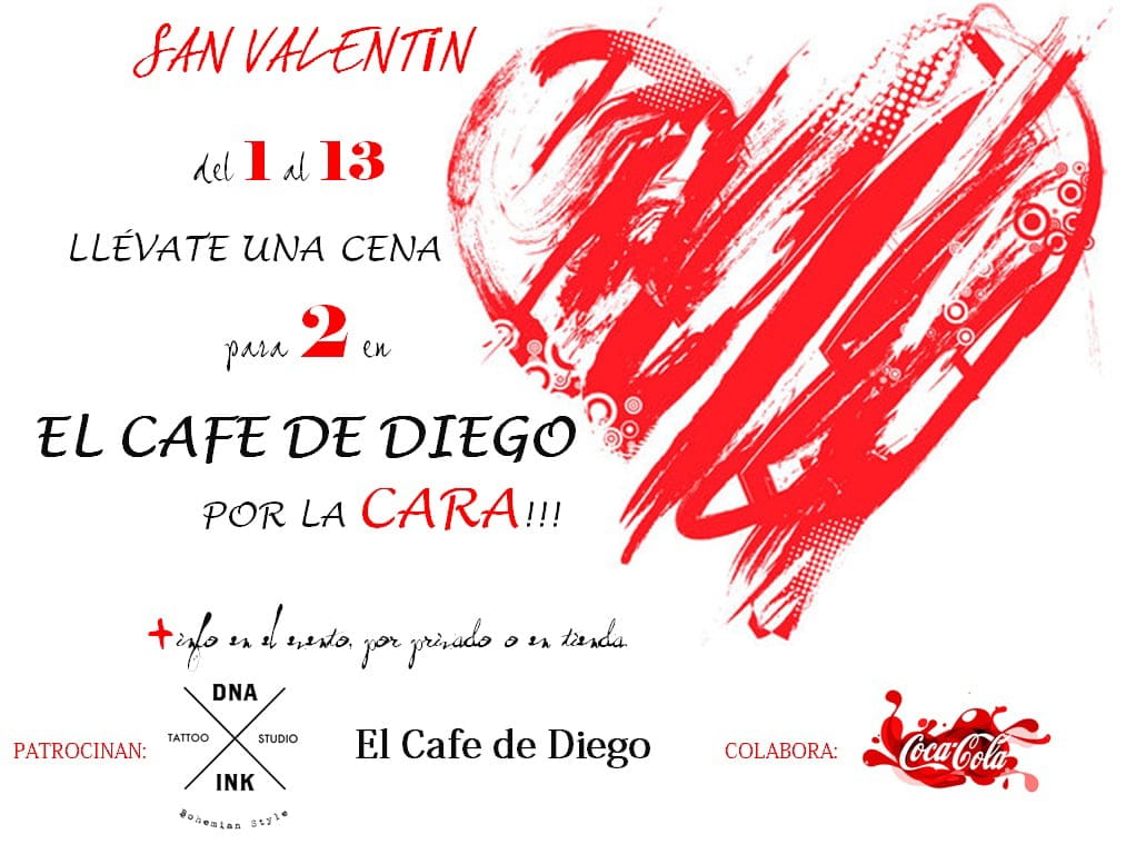 Promocion especial de San Valentín DNA ink