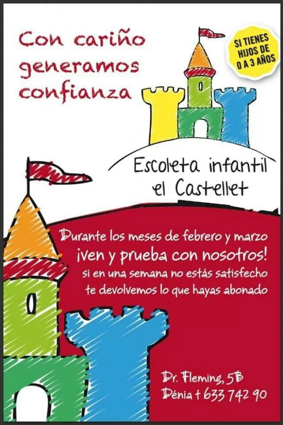 Prueba gratis una semana en Escoleta Infantil el Castellet