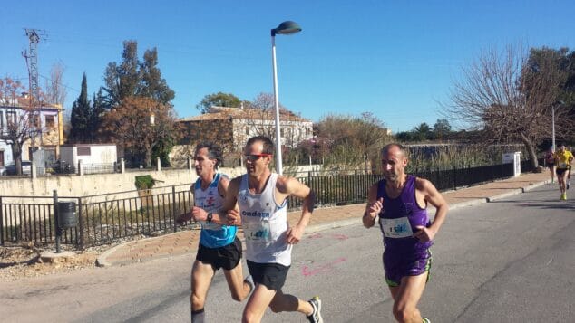 Soler Fernández y Vidal en pleno esfuerzo