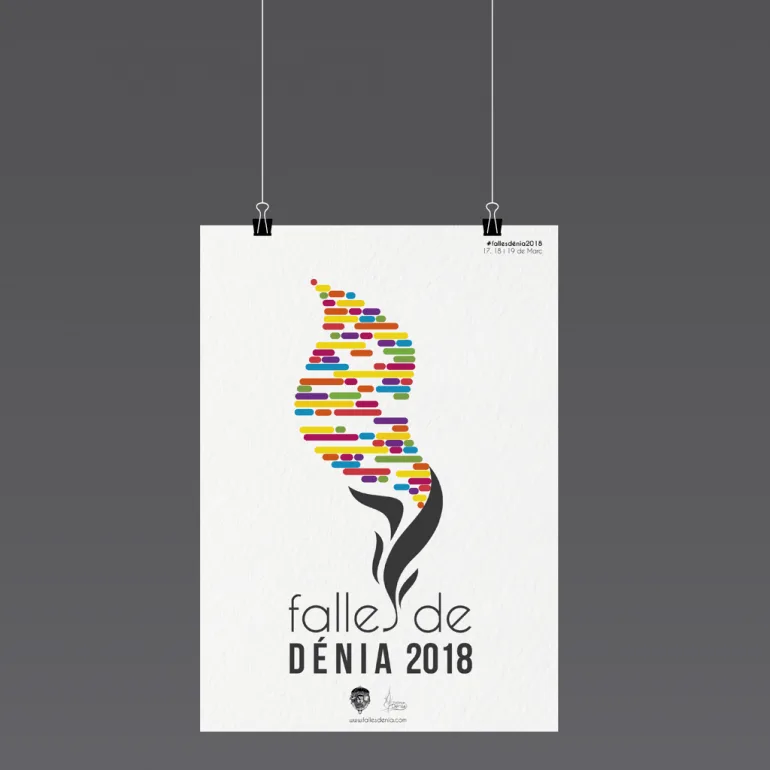 Cartell Penjat Flama d'onze