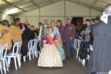 Llegada de las Falleras Mayores al Sopar de Germanor