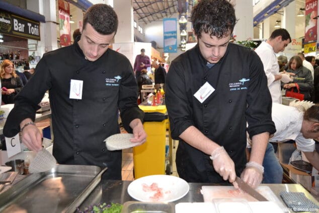 08 Cocineros del Hotel Celebris en el concurso de Gamba Roja de Dénia