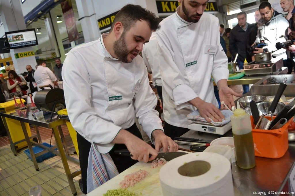 Cocineros de Baba Room en el concurso internacional de cocina creativa de la Gamba Roja de Dénia