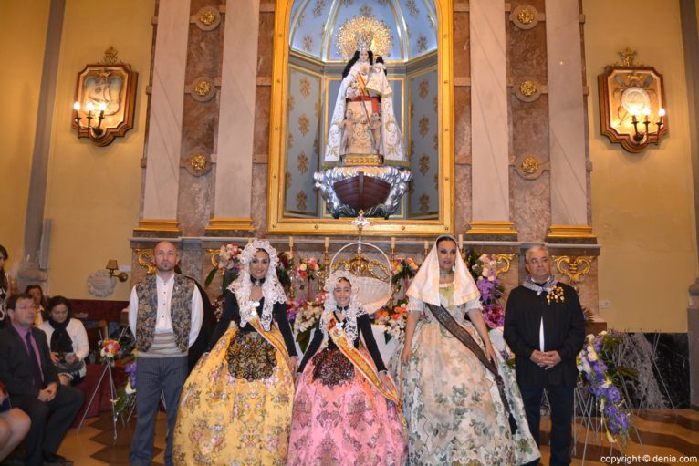 Ofrenda de flores Fallas de Dénia 2014 - Ofrenda de representantes de las fiestas de Elda