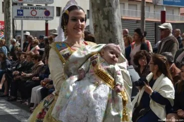 Ofrenda de flores Fallas de Dénia 2014 – Darrere del Castell