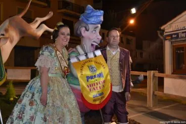 Patricia Albi y Andres Ivars en la falla ganadora
