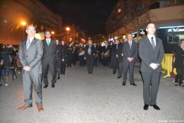 Autoridades locales en la procesión diocesana