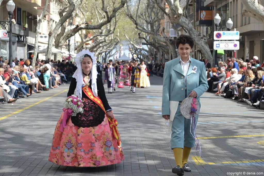 Ofrenda de flores Fallas de Dénia 2014 - Baix la Mar - Foguera Sant Vicent