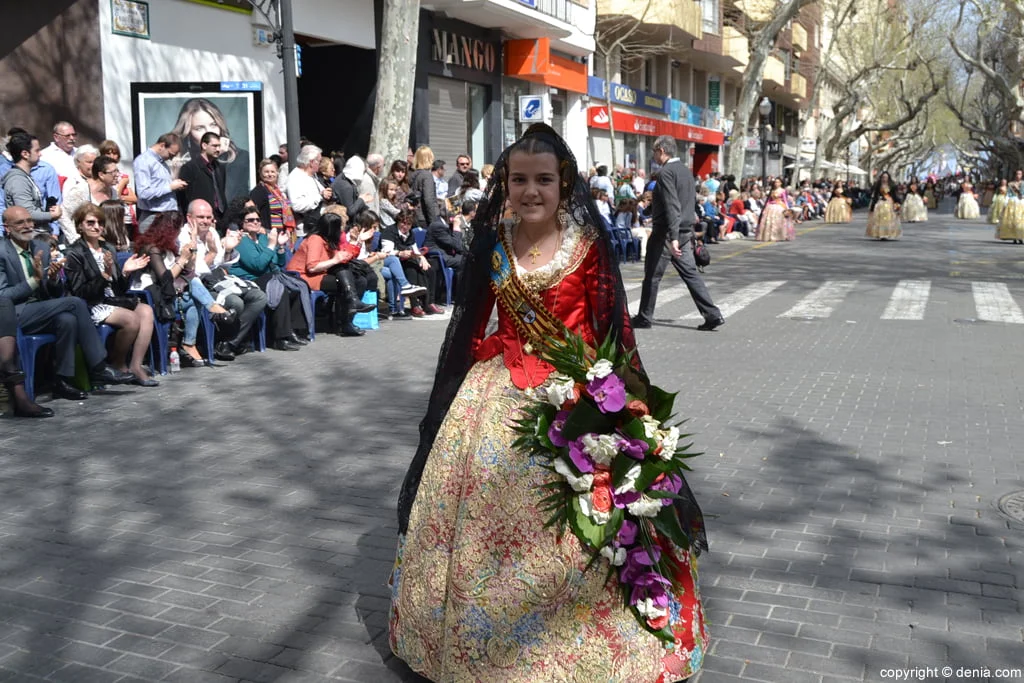 Ofrenda de flores Fallas de Dénia 2014 – Junta Local Fallera – Paloma Mengual