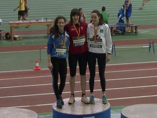 Aina Fornes en el podium