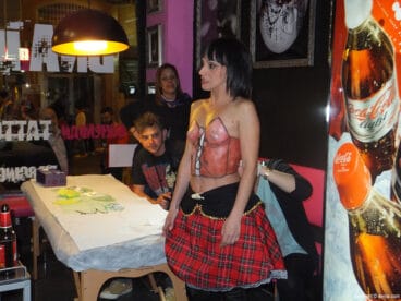 Body painting en Fiesta de la Primavera de DNA ink