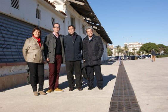 El PSOE visita la antigua lonja de pescado de Dénia