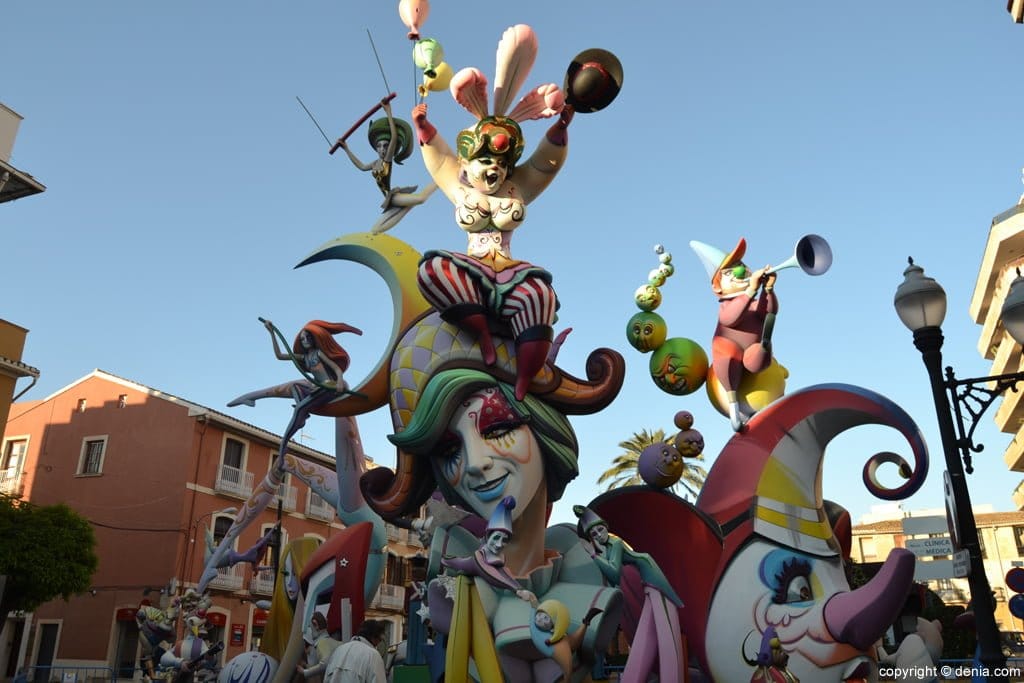Así son los monumentos de las Fallas de Dénia 2014 2 Falla Centro 2014