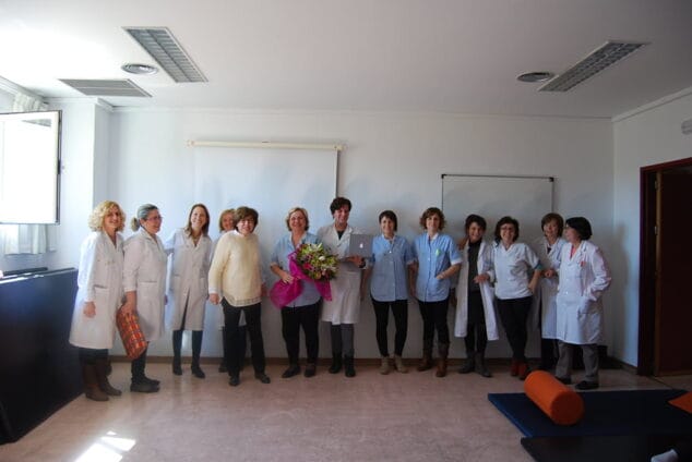 Homenaje a la matrona Carmen Piera en el Hospital de Dénia