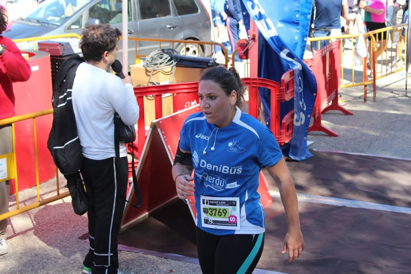 Irene Marti llegando a meta