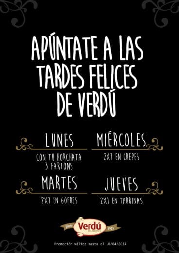 Tardes Felices de Heladería Verdú