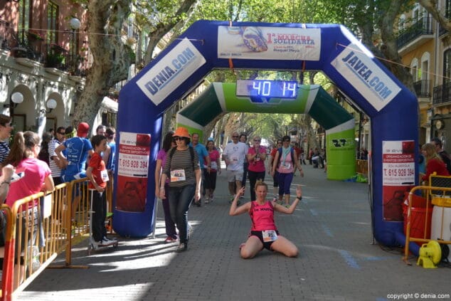 128 Arribada dels participants de la I Marxa Solidària a favor del Raquel Payà