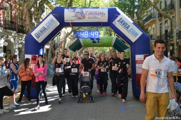 175 Arribada dels participants de la I Marxa Solidària a favor del Raquel Payà