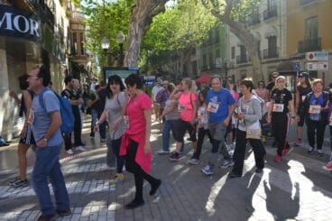Salida de la I Marcha Solidaria a favor del colegio Raquel Payà