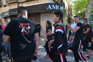 Salida de la I Marcha Solidaria a favor del colegio Raquel Payà