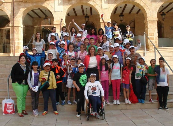 Alumnos del Llebeig visitan el ayuntamiento de Dénia