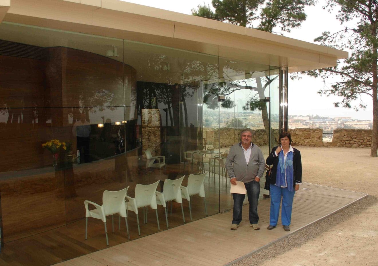Josep Antoni Gisbert y Pepa Font en el Castillo