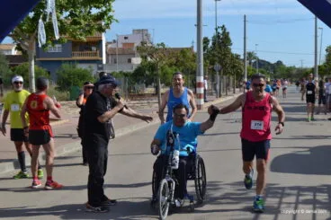 José Miguel Avellá entrando en meta