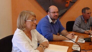 Mari Martínez y Josep Crespo Pleno Ordinario Dénia mes de abril