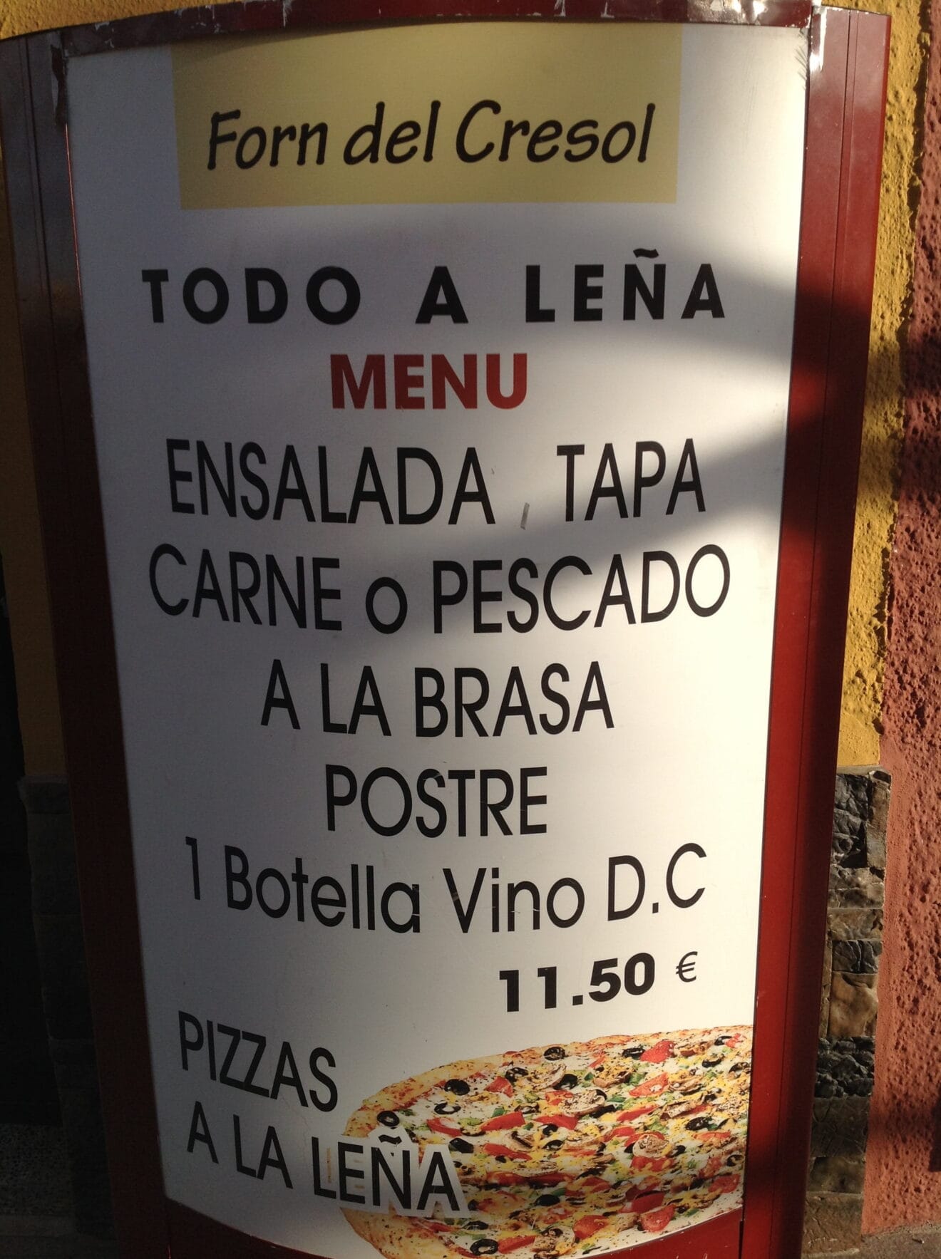 Menú carne a la brasa Dénia
